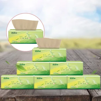 

Family 10 Packs Clean Paper Pumping 3 Plyer Soft Paper Disposable Extraction Wood Pulp Paper Soft Facial Tissue Napkin wc papier