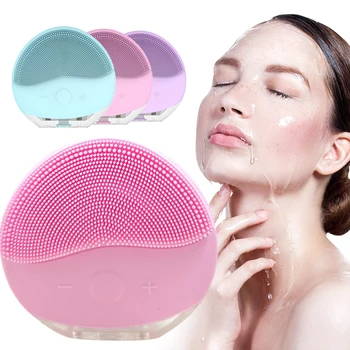 

2020 Silicone Face Brush Electric Facial Cleanser Electric Facial Cleanser Deep Skin Cleansing Massage Brush