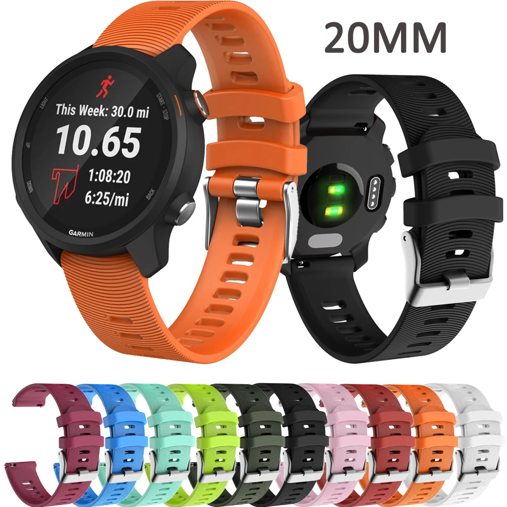 Спортивный Браслет для Garmin vivoactive 3 Forerunner 245 /645 мягкий силиконовый сменный