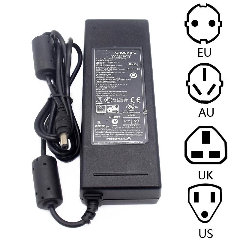 

For Polycom Group 500 Group 310 Group 300 AC Adapter Power Supply Charger + Power Cable - Used