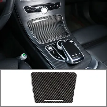 

For Mercedes Benz C Class W205 GlC X253 2015-2019Real Carbon Fiber Car Interior Center Console Decoration Panel Stickers Parts