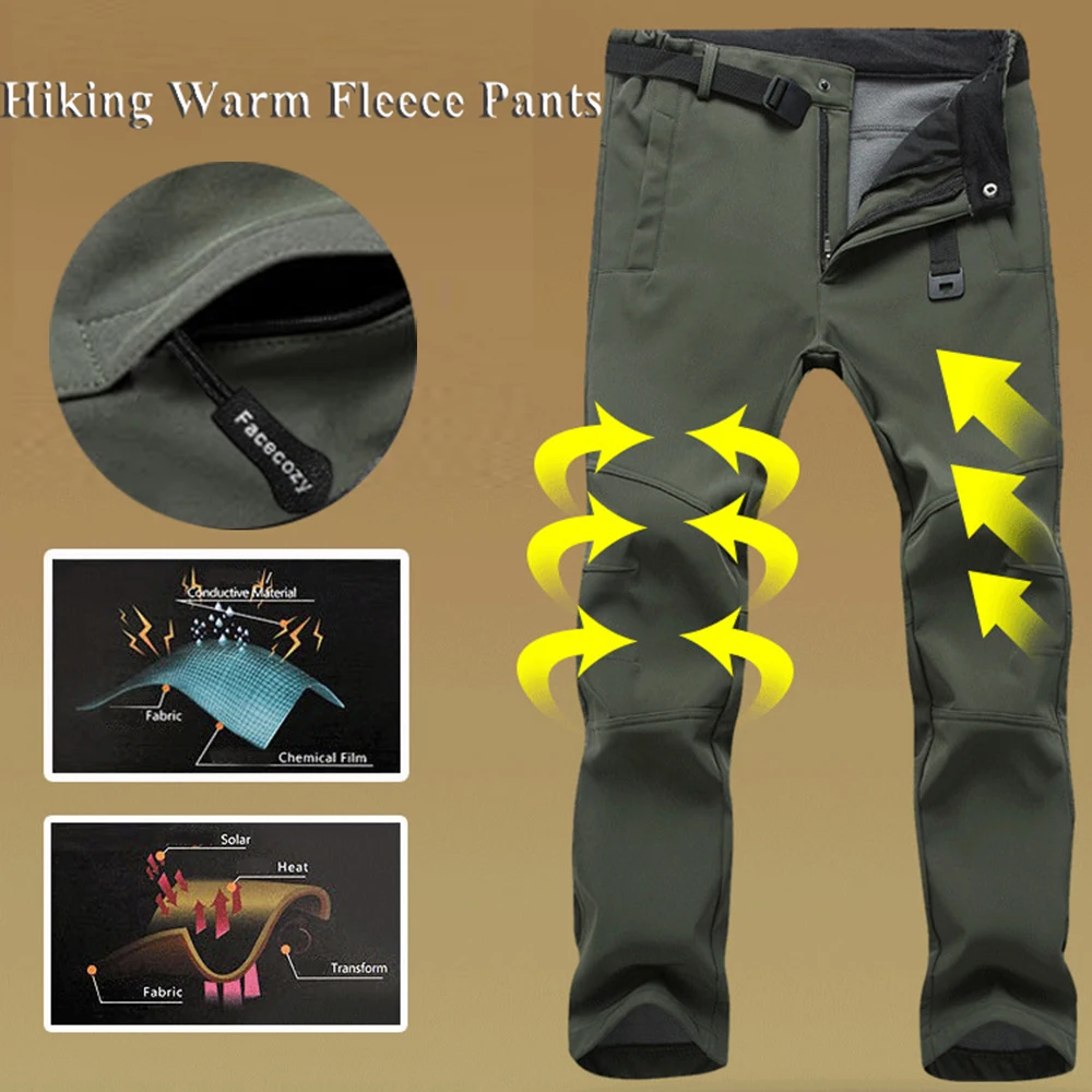 Facecozy мужские флисовые штаны для походов и кемпинга женские уличные Pantolon рыбалки