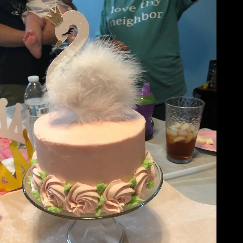 На Заказ Блестящий лебедь торт Топпер день рождения детский душ торт Топпер | Лебединое озеро украшения | Лебедь принцесса кекс Топпер соломинки