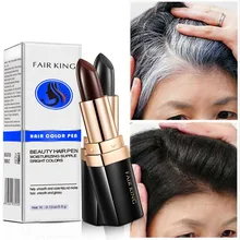 Одноразовая белая цветная краска для волос краска коричневая корень покрытие волос цвет изменить крем-палка Временная крышка