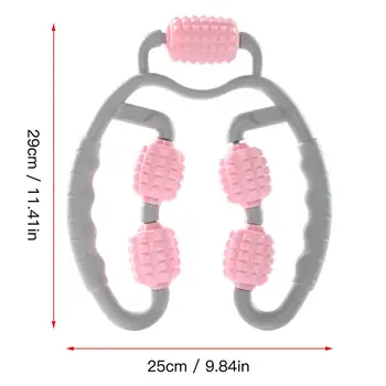 

2020 New Fashion Home Workout Fitness Foam Shaft Ring Leg Clamp Massager Eliminate Muscle Relaxation Wheel Calf Massage Roller