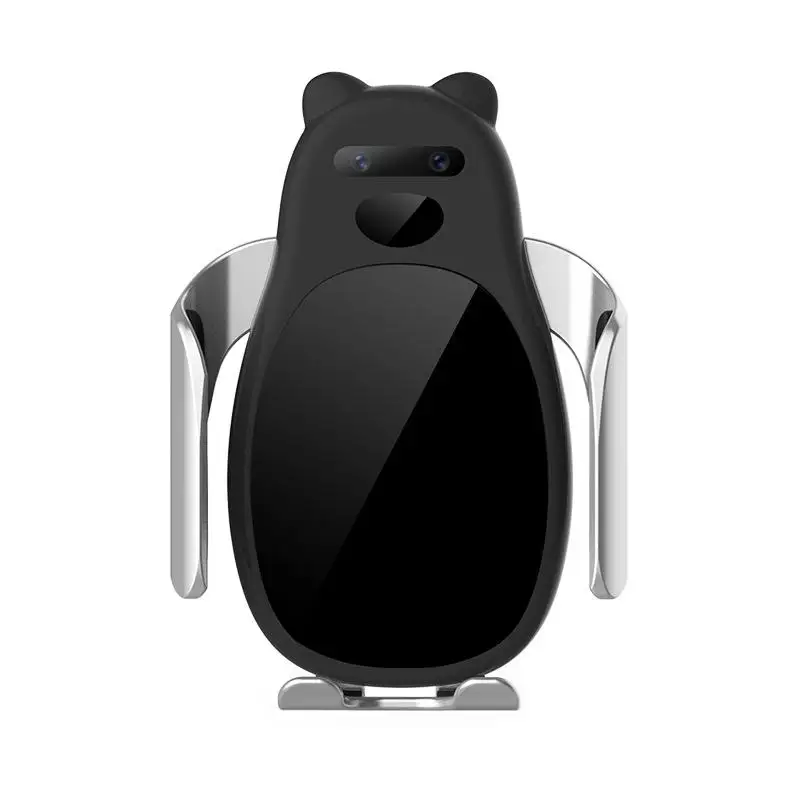 Panda Shaped C0 новое автомобильное беспроводное зарядное устройство бампер для мобильного телефона инфракрасная интеллектуальная индукция 15 Вт Беспроводная Быстрая зарядка