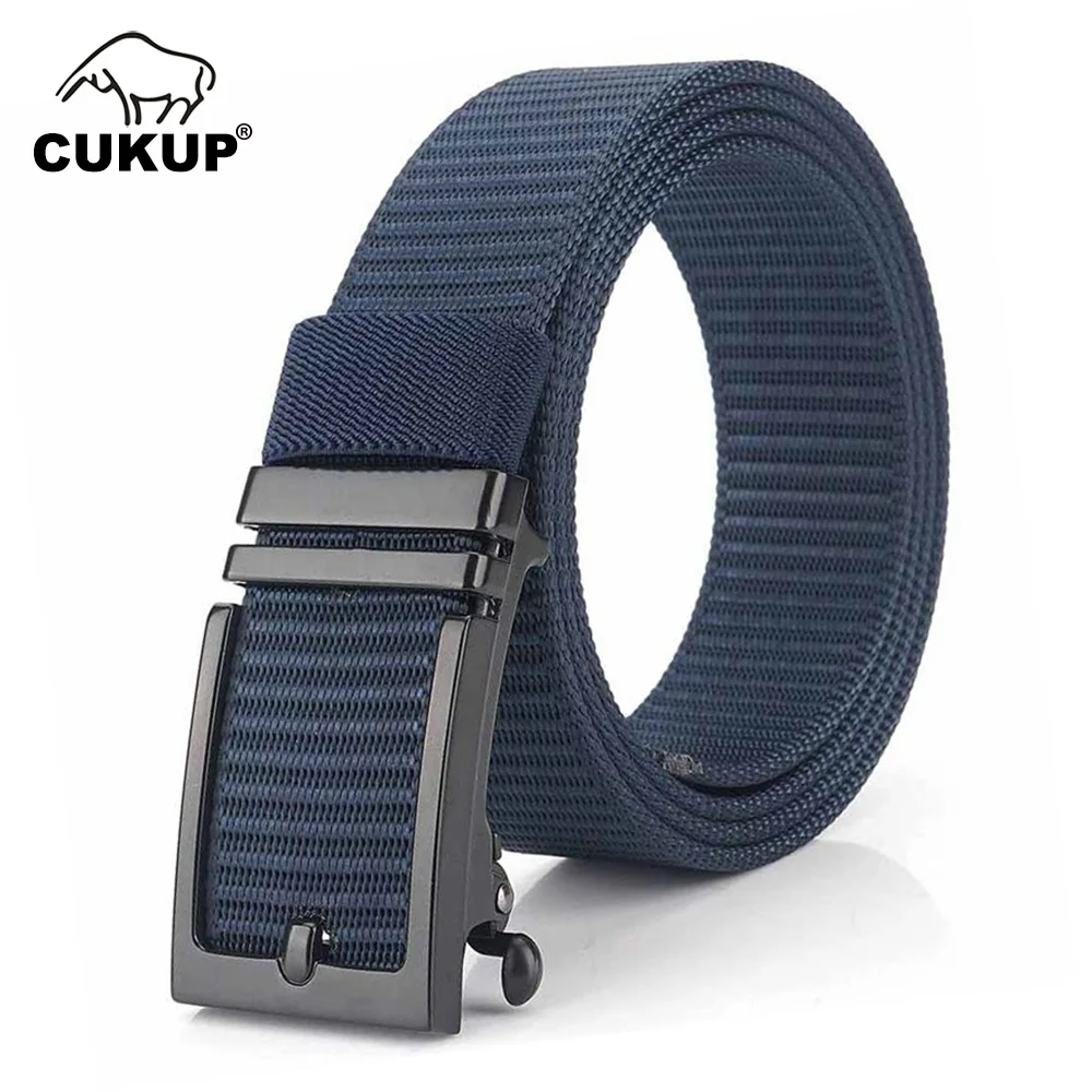 CUKUP-기하학적 블랙 부드러운 버클 금속 남성 고품질 나일론 벨트 청바지 액세서리, 2020 cm 너비 CBCK180, 3.4 신상