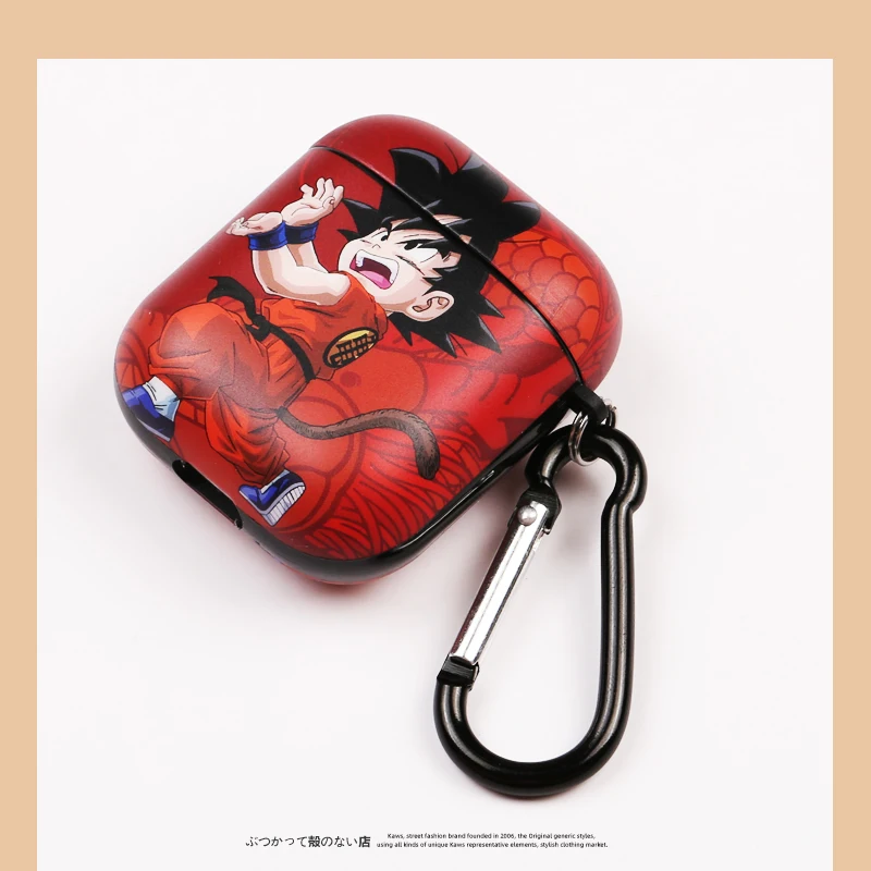 Японский модный бренд, камуфляжные чехлы для наушников Dragon Ball Son Goku для Apple Airpods 1/2, милый мультяшный силиконовый чехол для наушников