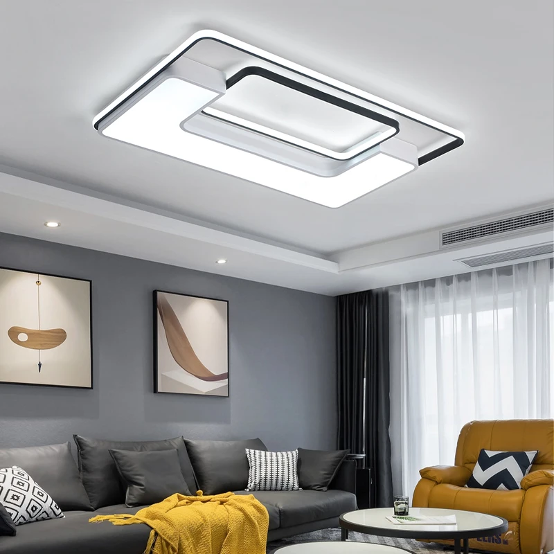 

LICAN Bedroom Living room LED Ceiling Lights lampe plafond avize Modern LED Ceiling lamp rectangle lustre de plafond moderne