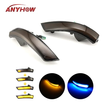 

2Pcs Car Dynamic LED Turn Signal Light Side Wing Rearview Mirror Indicator Blinker Light Smoked Cover Light For Ford Focus 08-16