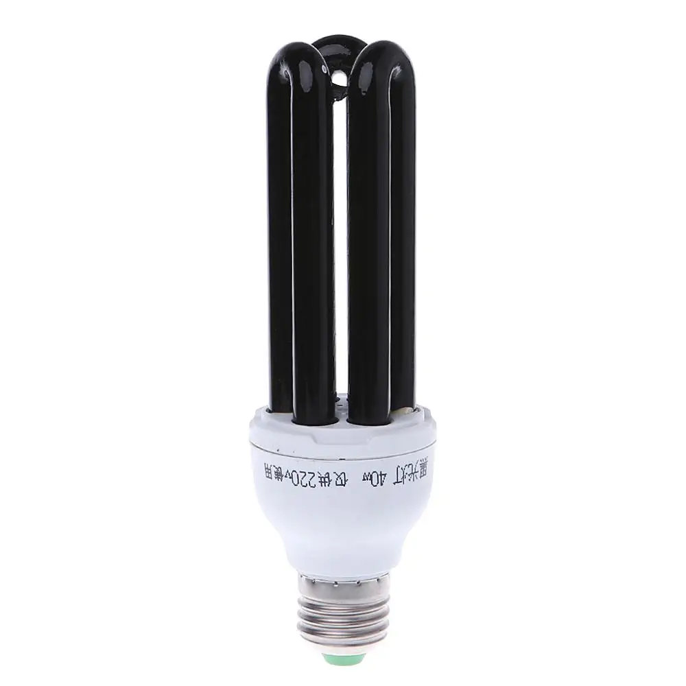 40 W E27 15/20 Вт, 30 Вт, 40 Вт УФ ультрафиолетовые люминесцентные черный светильник CFL светильник Лампа 220V E65B - Мощность в ваттах: 40 W
