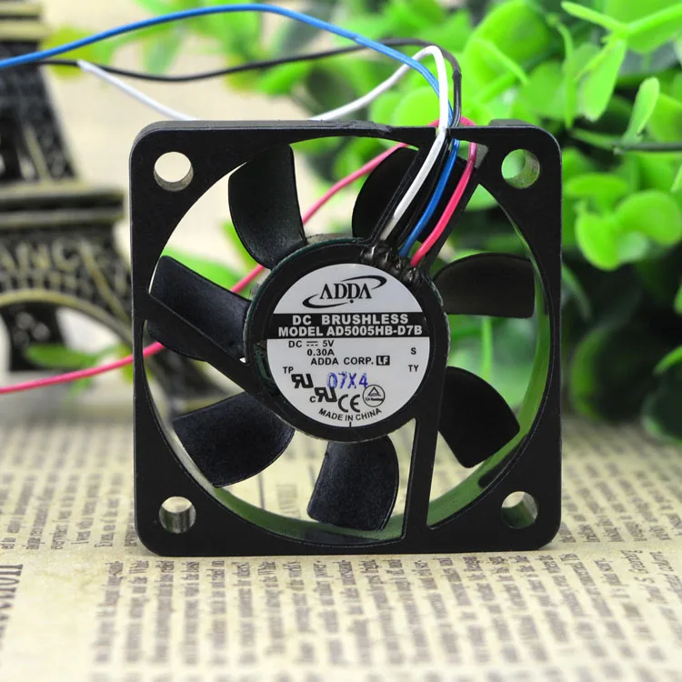 AD5005HB-D7B 5015 5V 0.30A 5 см 4 провода ШИМ защиты электродвигателя Вентилятор охлаждения
