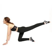 Women Non-slip Yoga Socks Ladies Half Toe Sport Socks Breathable Half-fingers Pilates Ballet Dancing Socks ENA88