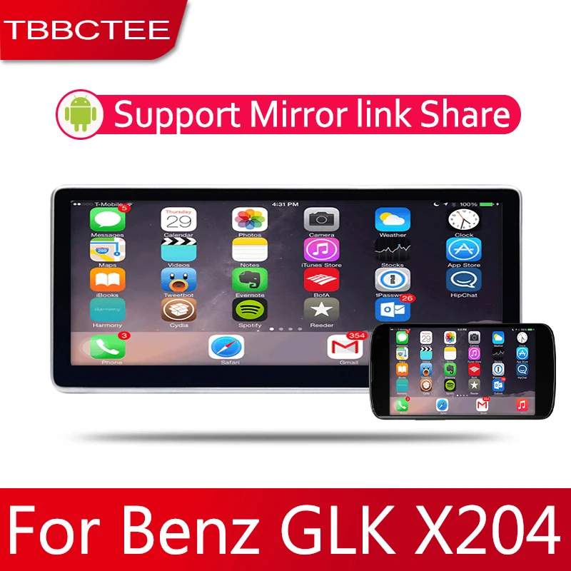 Android 2 Din Автомобильный Радио мультимедийный видео плеер Авто Стерео gps карта для Mercedes Benz GLK X204 2008~ медиа Navi