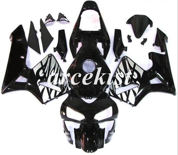 

Injection Mold New ABS Motorcycle Fairings kit Fit for CBR600RR F5 2003 2004 03 04 Bodywork set black silver