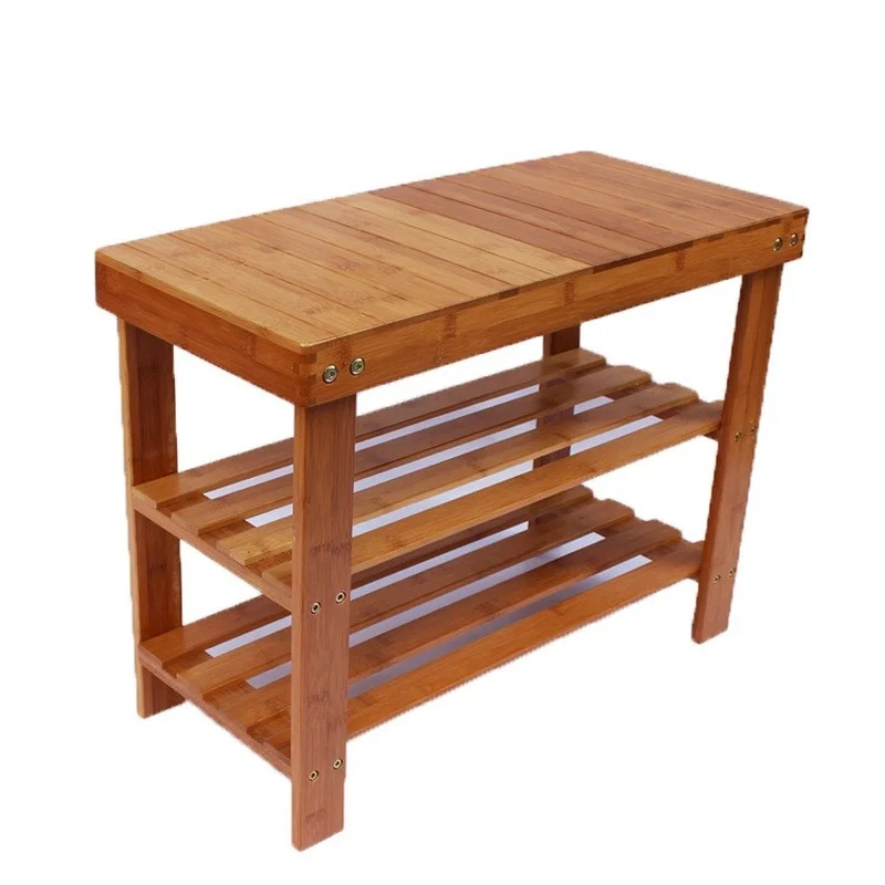 

2 Layer Modern Bamboo Multi Function Shoe Rack Storage Organiser shoes Bench Shelf Stand Multi-purpose Change Shoes Stool