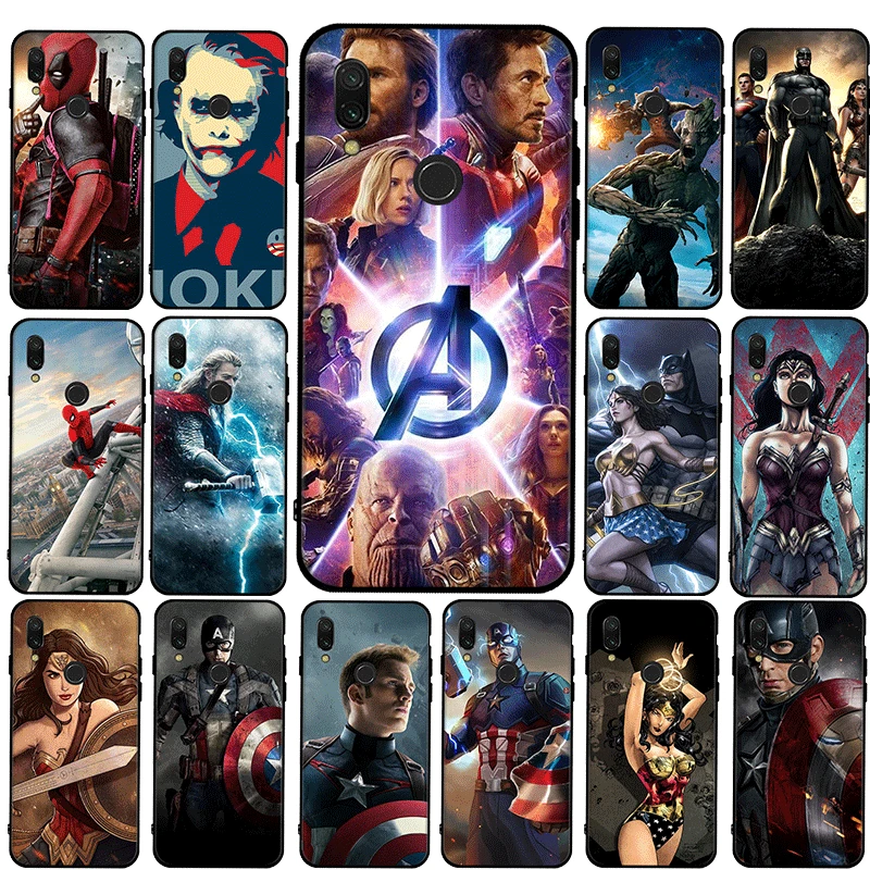 Дикий Marvel Мстители Новый силиконовый чехол для телефона Xiaomi Redmi 9 9A 9C Note 6 7 8 K30 Pro Max
