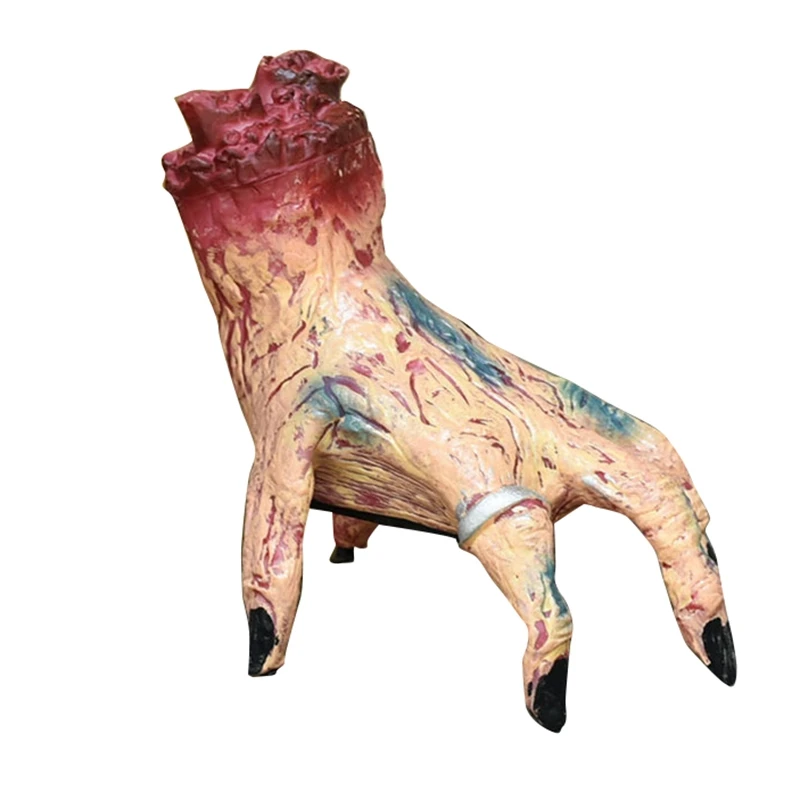 

TOP!-Halloween Decoration Scary Moving Ghost Doll Hand Halloween Horror Props Running Hand Voice Control Electric Toy Decor Home