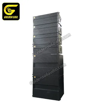 

Goldensoil Audio LA-208 Double 8 Inch Line Array Speaker Active Amplifier Mini System Pa Sound System