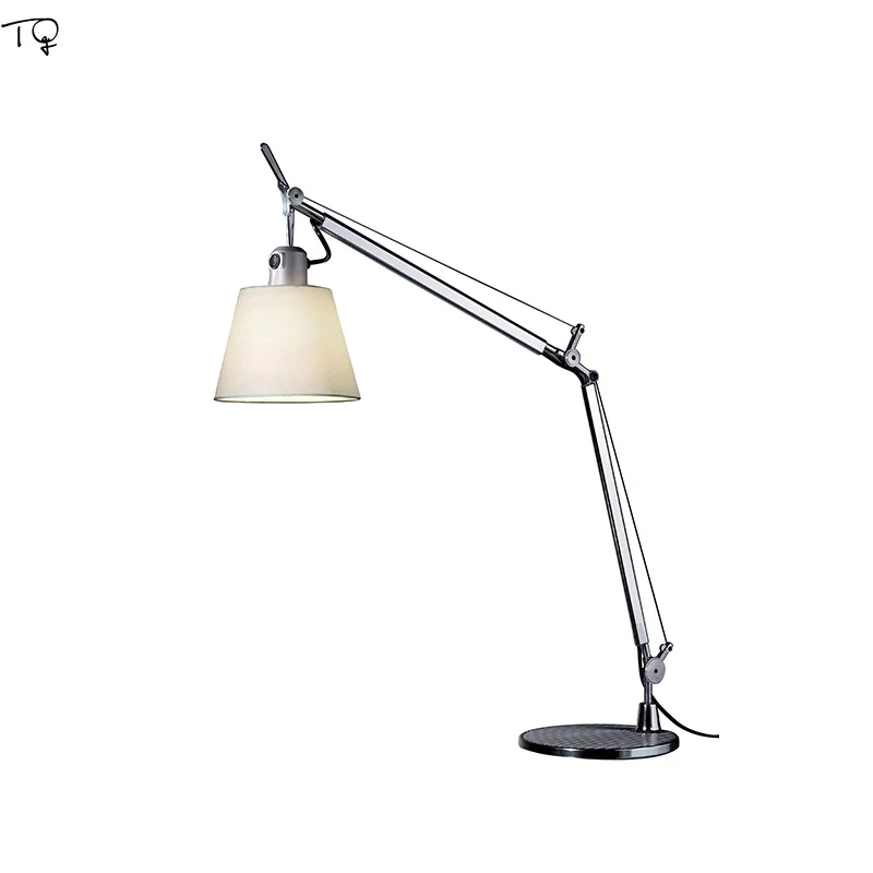 Итальянский дизайнер Artemide Tolomeo Maxi Настольная лампа с поворотным рычагом, гибкая регулируемая светодиодная настольная лампа для учебы, спальни, гостиной, чтения