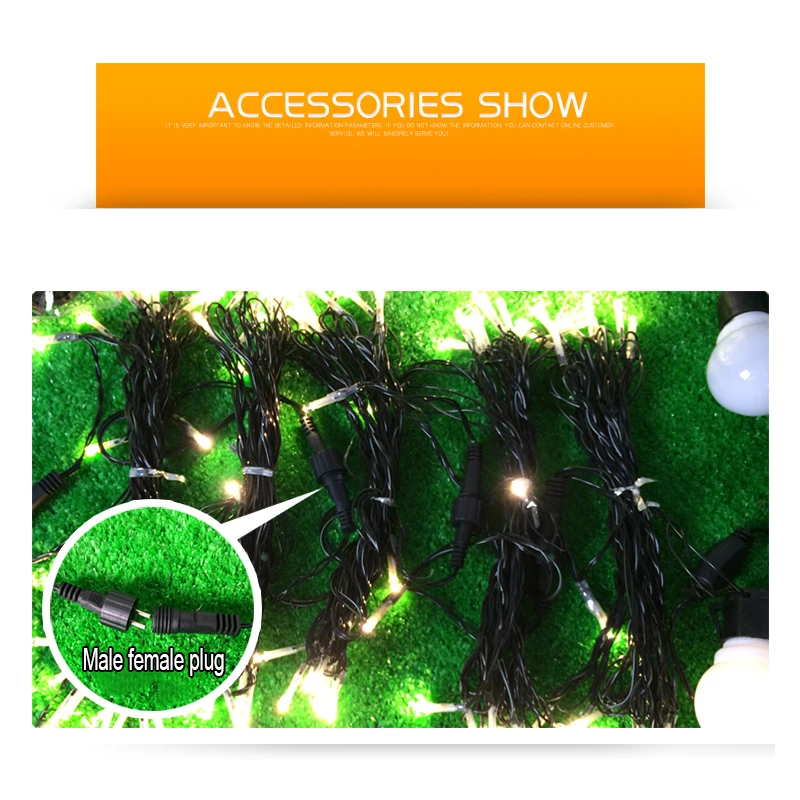 Outdoor String Edison LED Bulb IP44 Transparent Colorful Romantic Atmosphere Holidays Decorative