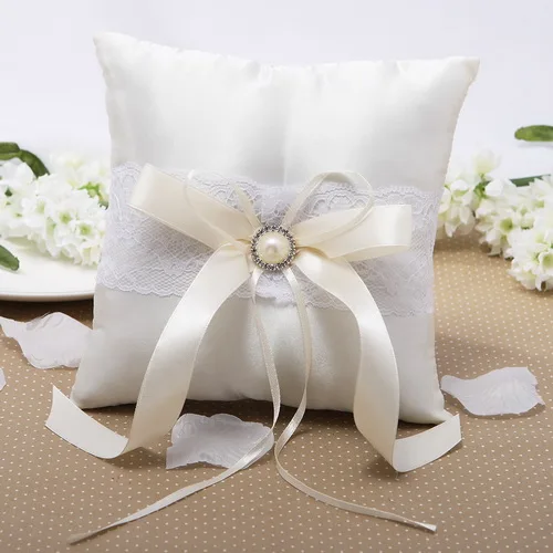 17*17 см квадратное кольцо Подушка с шампанским ленты и стразы | Дом сад