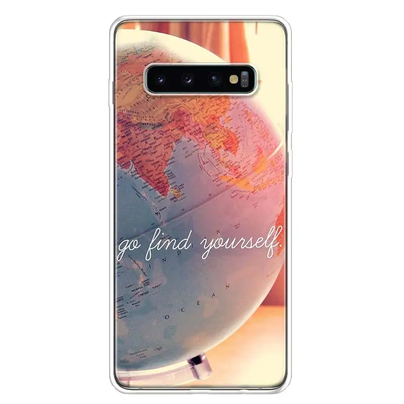 TW244-10 Карта мира путешествия планы крышка чехол для телефона для samsung Galaxy A10 A20E A30 A40 A50 A70 A50S A80 M30S A6 A7 A8 A9 Plus+ Coque - Цвет: TW244-10