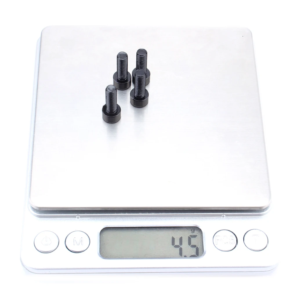 12Pcs Bicycle Water Bottle Cage Bolts M5 Aluminium Alloy Hex Tapping Screws