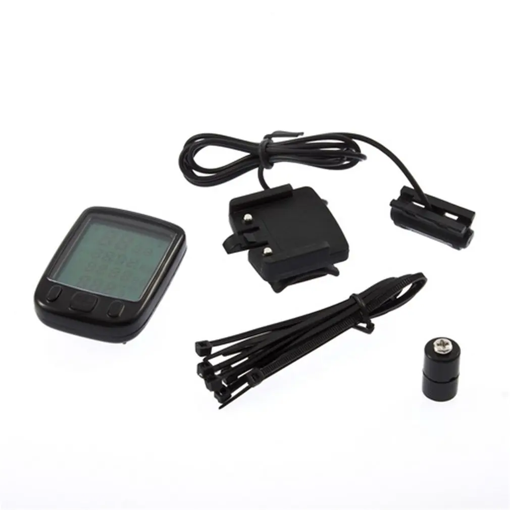 

Auto LCD Digital Display Cycling Cycle Bicycle Bike Computer Odometer Speedometer Velometer With Transmitter sensor