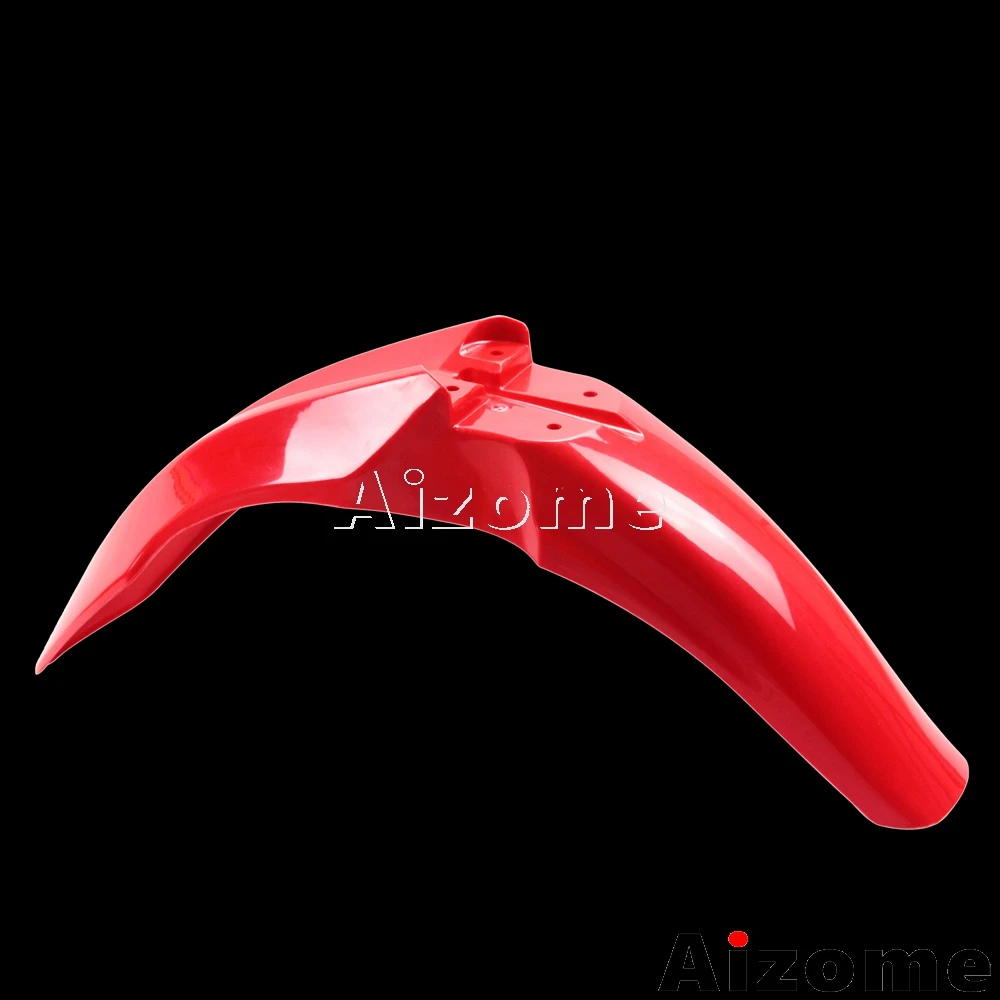 Red Front Fender Гоночный Байк Белый Кузов обтекатель комплект для Honda CRF250R CRF450R пластик замена крыло боковые Чехлы панели номерной знак - Цвет: Red Front Fender