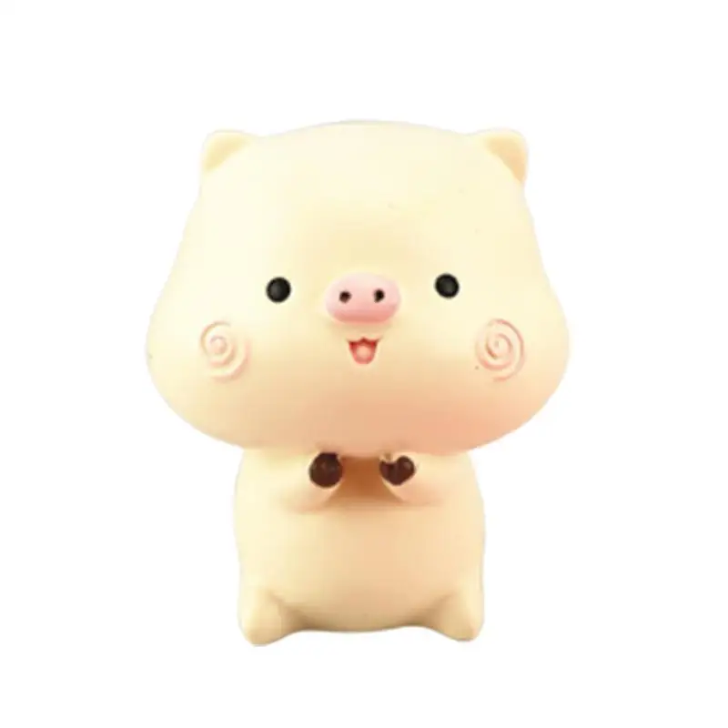 Best 1pc Cake Decor Cartoon Pig Resin Attractive Adorable Creative Party Supplies Car Decor Adornment Cake Ornament Resin Craft