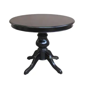 

Round Table extendable black 100 cm