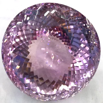 

CSJ Big Stone 50-180MM Created Corundum Round Concave Cut Loose Gemstone For Diy Fine Jewelry Mounting or Acticle Table Ornament