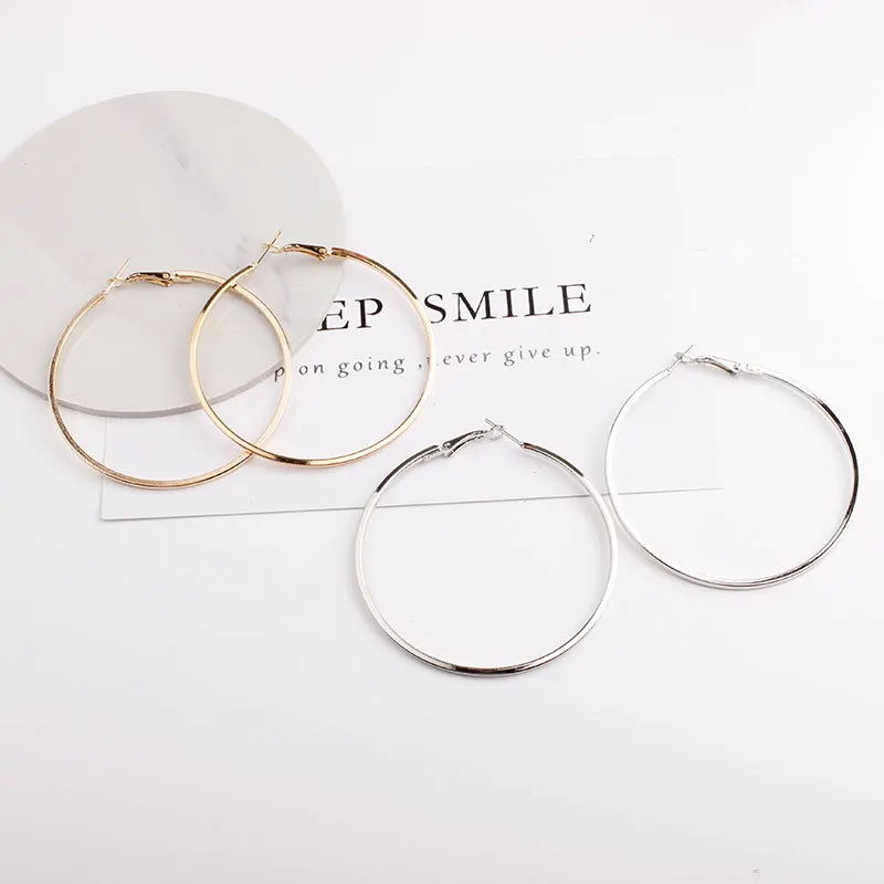 10pcs 30mm Classic French Earring Hoops Simple Style Big Ear Rings Clasp For DIY Jewelry Making Earrings Accessories Findings