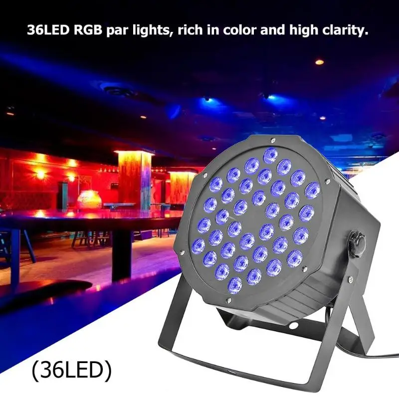

LED Par Light RGBW 54x3W Disco Wash Light Equipment 8 Channels DMX 512 LED Uplights Stage Lighting Effect Light Fast Shipping