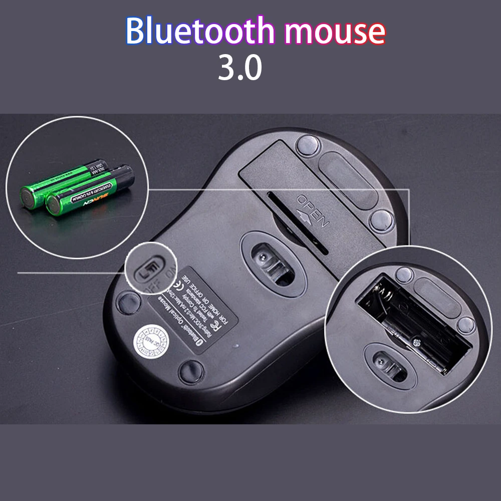 Ноутбук беспроводная мышь компактная офисная периферийное устройство компьютера мышь Bluetooth компьютерная мышь красная мышь 6D Беспроводная