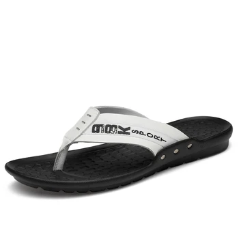

sandale 2020 sandales bulk beach hombre genuino transpirables piscine size sandalet teenslippers men verano rasteira Flip-flops