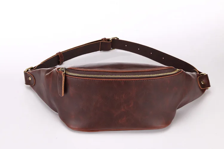 Dark Brown Модные ретро мужские кошельки из искусственной кожи, сумка-мессенджер, нагрудная сумка, спортивные кошельки для отдыха на открытом воздухе - Цвет: Dark Brown