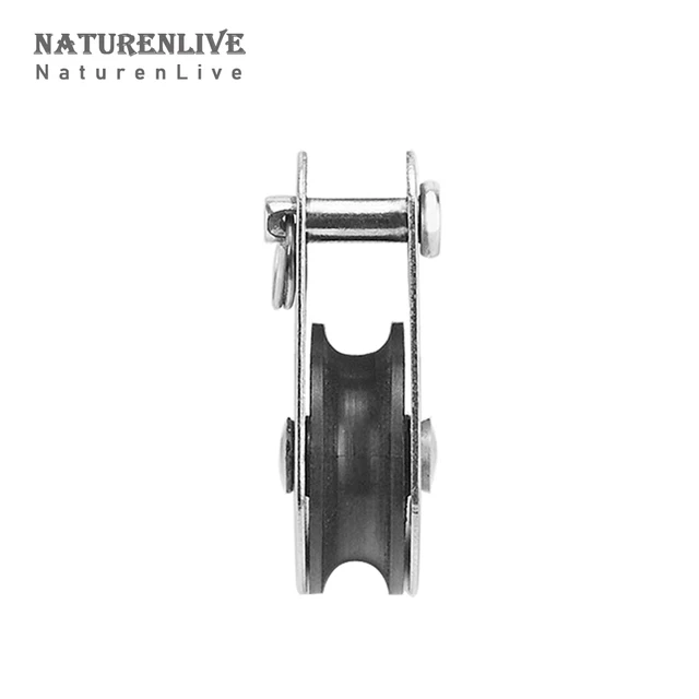 2/4Db 316 Rozsdamentes Acél Egyszárnyaláb -Blokkok Eltávolítható Szíjtárcsa Nejlon A Mosás Dokkoló Lógó Emelő - Image 5