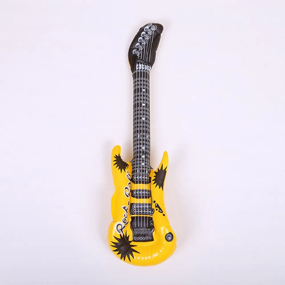 2020 New Arrival Children Kids Rock Roll Fashion Inflatable Toy Air Filler Guitar PVC Birthday Creative 3