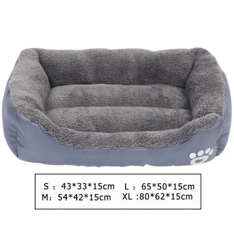 Лапа кресло для домашних животных кошка матрас для собачьей лежанки Водонепроницаемая Нижняя мягкая плюшевая гнездовая корзина для кошки щенка собачий домик будка для маленьких средних больших собак