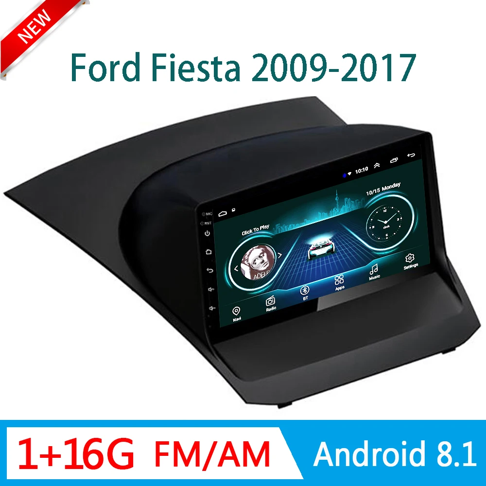 Автомобильный центральный мультимедийный плеер для ford fiesta 2009-2017