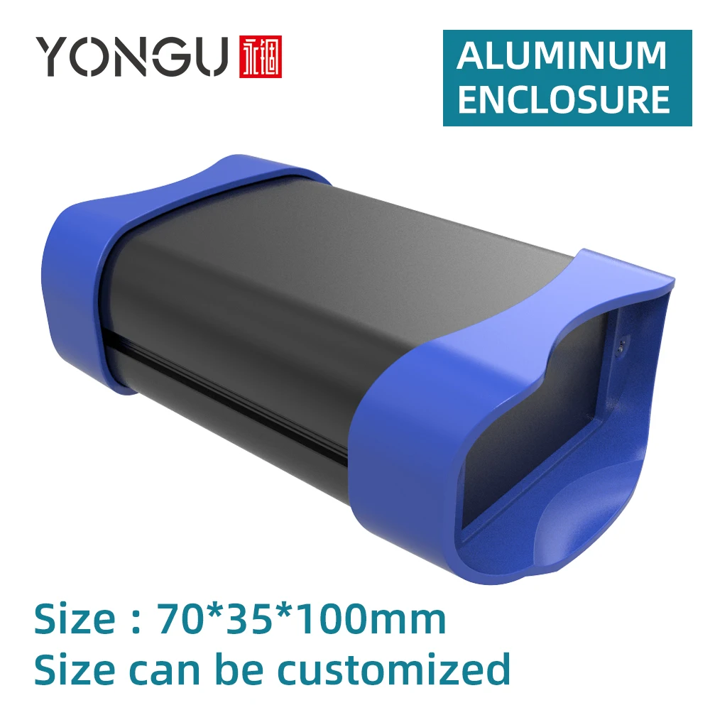 

Electric Housing Customization Silkscreen Fabrication DIY Amplifier Aluminum Enclosure Brushed Box K01B 70*35mm