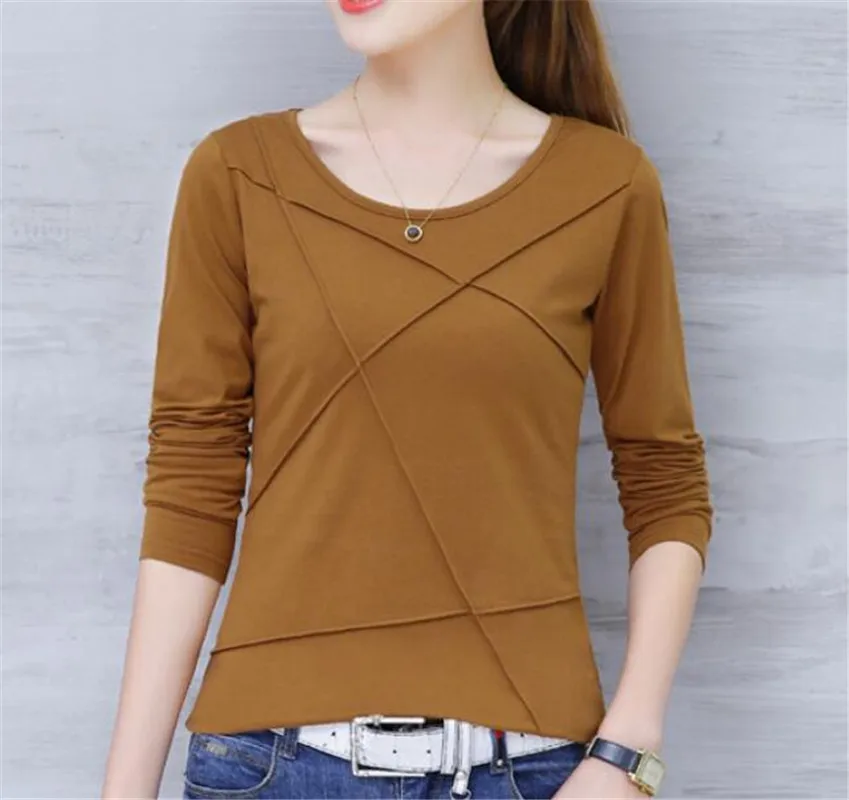 Женская блузка с длинным рукавом Облегающая белая лето-осень 2019 | одежда