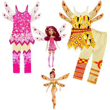 

Girl Halloween Costumes for Kids Girls Mia and Me Clothing Set Mia Cosplay Costume Children Birthday Party Carnival Clothes for