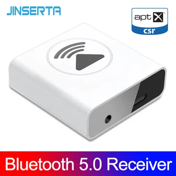 

JINSERTA Bluetooth 5.0 Receiver AptX LL 3.5mm Jack Aux Wireless Adapter Music for TV Car Bluetooth 5.0 3.5 Audio Receiver