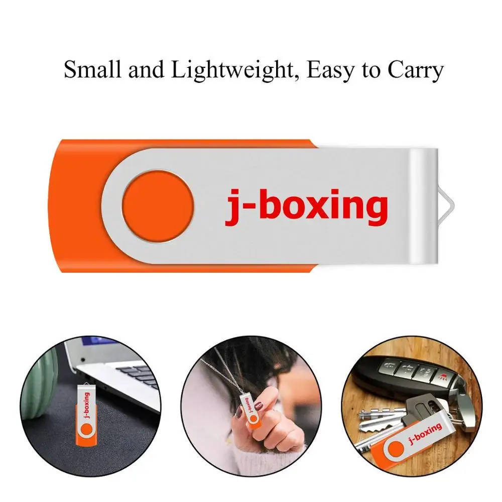 J-boxing 16GB флеш-накопитель USB 3,0, металлическая складная флеш-карта памяти, ручка-накопитель для компьютера, планшета, Mac, USB 3,0, оранжевая флеш-карта