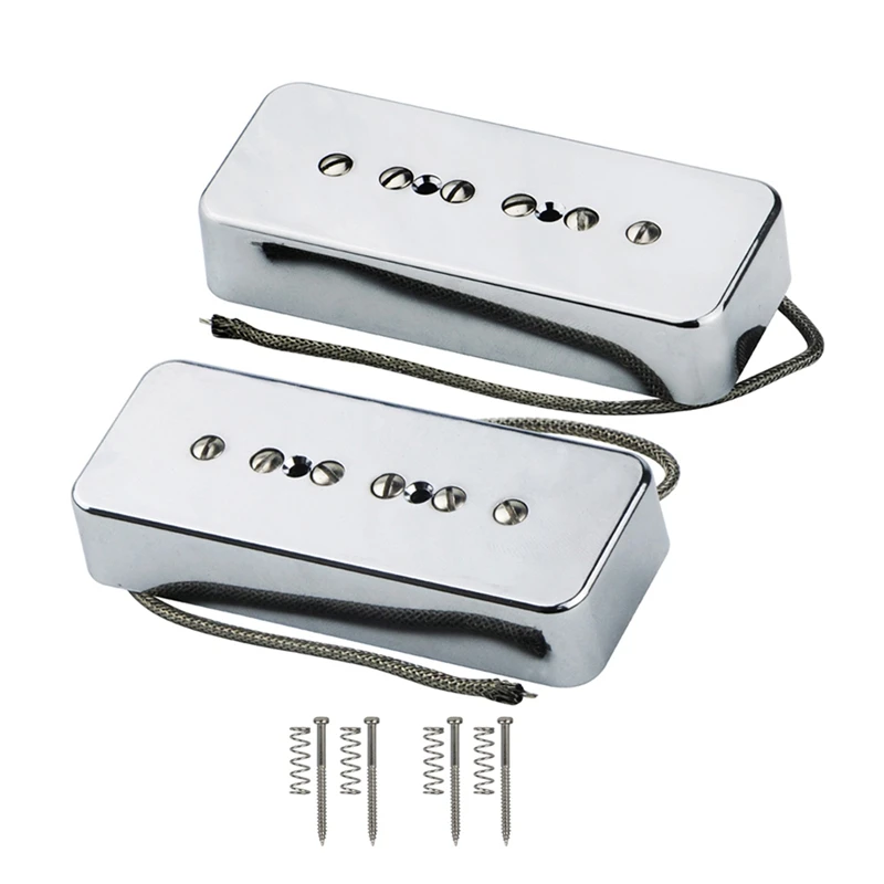 Set of Neck Bridge Soap Bar P90 Pickup Alnico 5 Electric Guitar Single Coil Parts | Спорт и развлечения
