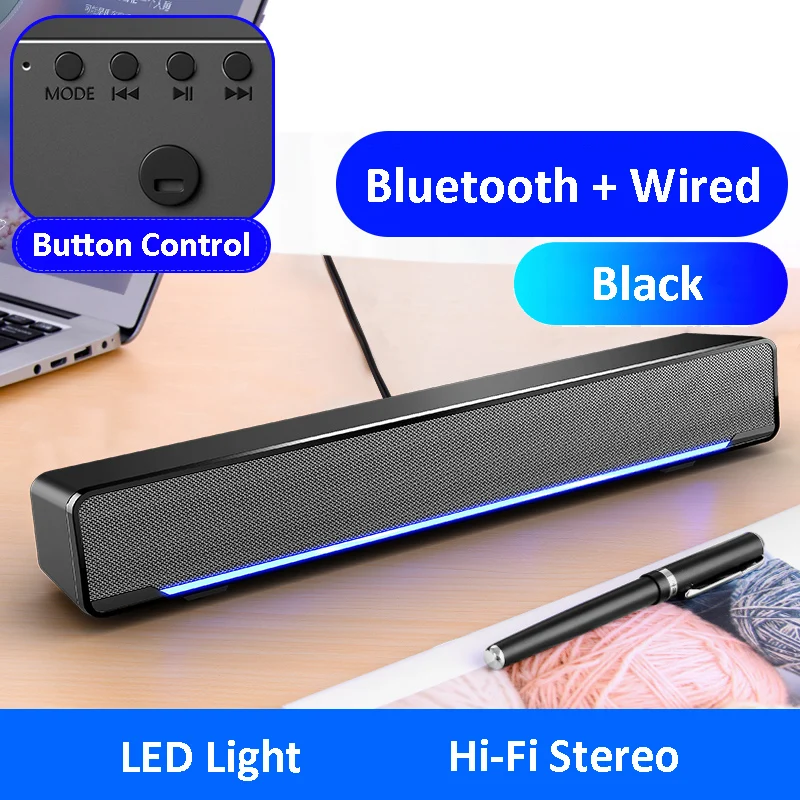 calcio surf Franco Barra De sonido LED Para TV, altavoz con Bluetooth, Para PC, ordenador,  cine en casa|Barra de sonido| - AliExpress