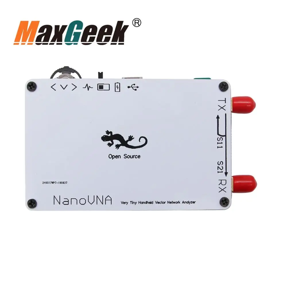 NanoVNA векторный сетевой анализатор антенный анализатор коротковолновый MF ВЧ ОВЧ UHF Genius с ЖК-дисплеем